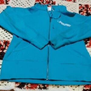 Women's Teal Zip-Up Hoodie